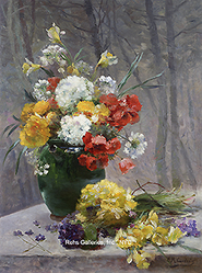 Still Life of Flowers - Cauchois, Eugene Henri