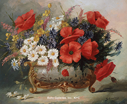 Poppies and Daisies - Cauchois, Eugene Henri