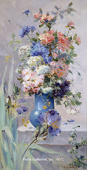 Summer Flowers with Japanese Iris - Cauchois, Eugene Henri