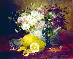 Still Life with Lemons - Cauchois, Eugene Henri