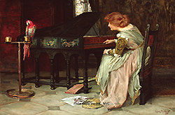 The Music Lesson - Muschamp, Francis Sydney