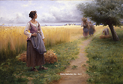 Coming in From the Fields - Laugée, Georges François P.