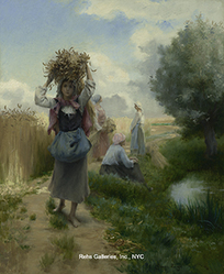Returning from the Fields - Laugée, Georges François P.