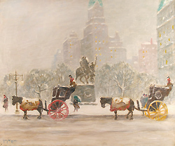 Winter at the Plaza - Wiggins, Guy Carleton