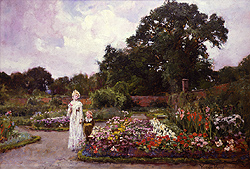 Victorian Garden - King, Henry John Yeend