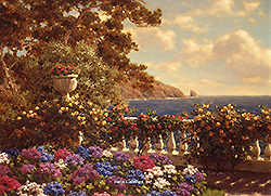 Terrasse fleurie, Mediterranee - Choultse, Ivan Fedorovich