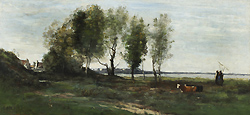 La baie de somme - Corot, Jean Baptiste Camille