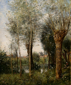 Saulaie à Saint Nicolas près Arras - Corot, Jean Baptiste Camille