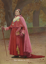 Cardinal Study for The Preening Peacock - Vibert Jehan-Georges