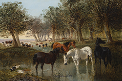 Watering Horses - Herring, Jr., John F.