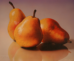 Three Yellow Pears