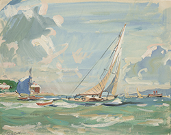Sketch of a Sailboat - John Stobart
