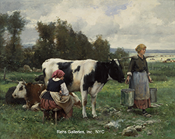Milkmaids in the Field - Julien Dupré