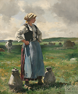 Milkmaid in Normandy