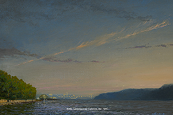 Sunset Looking South Over Manhattan, from Dobbs Ferry - Ken Salaz