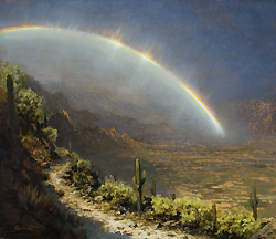 Rainbow in the Desert - Catalina Mountains near Tucson - Ken Salaz