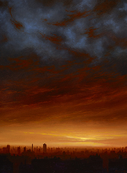 Fire and Ice - Sunset Over NYC, 2019
 - Ken Salaz