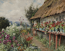 Cottage Garden, Normandy - Knight, Louis Aston