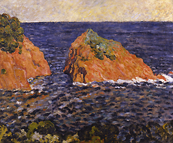 Le rocher dans la mer - Louis Valtat