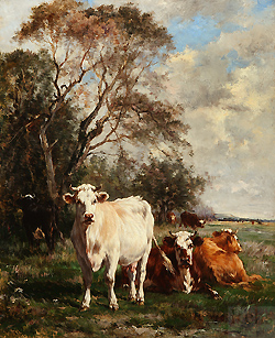 Vaches au pré - Dieterle, Marie