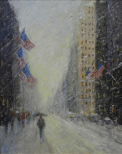 Flags & Snow (New York City, USA) - Daly Mark