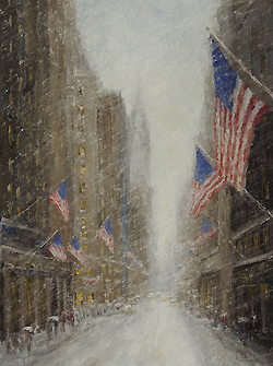 Chrysler Building with Flags - Mark Daly