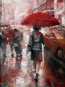 New York Red Umbrella - Laguë, Mark