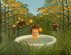Naoko Bathing in the Orange Forest of Rousseau - Watanabe, Mitsuru