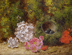 Still Life with Flowers and Bird