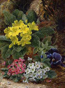 Flowers on a Mossy Bank