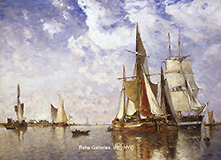 Shipping on the Scheldt - Clays, Paul Jean