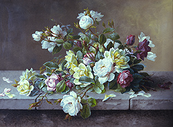 Still Life of Flowers - Longpre, Raoul de