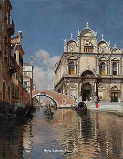 Scuola Grande di San Marco and the Ponte Cavallo on the Rio dei Mendicanti, Venice - Santoro, Rubens