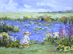 By the Pond - Sally Swatland