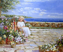 Afternoon on the Terrace - Swatland, Sally