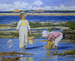 Playing in the Cove - Swatland, Sally