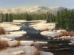 Blackcomb Creek, Winter - Sally Swatland