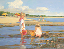 Playing in the Tidal Pools - Sally Swatland