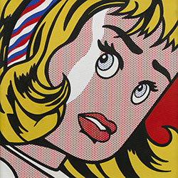 Girl with Hair Ribbon da Roy Lichtenstein  - Bolcato, Stefano