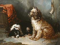 A Terrier and a King Charles Spaniel - Armfield, George
