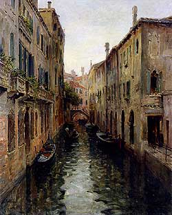 Rio St. Aponal, Venice - Louis Aston Knight