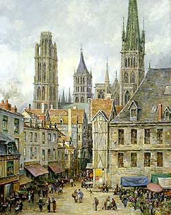 Market Place, Rouen - Louis Aston Knight