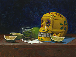 Yellow Sugar Skull - Todd M. Casey