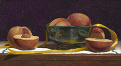 Silver Bowl with Peaches - Todd M. Casey
