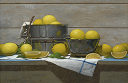 Country Lemons and Silver Bowl