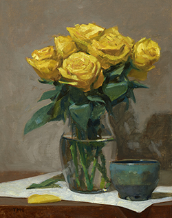 Yellow Roses with Bowl - Todd M. Casey