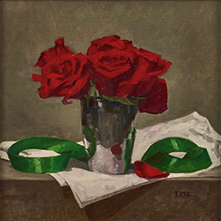 Red Roses in a Silver Cup - Todd M. Casey