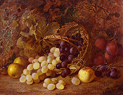 Still Life of Fruit and Basket - Clare Vincent