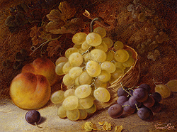 Still Life of Fruit in a Basket - Clare Vincent