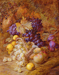Grapes in a Basket - Clare Vincent